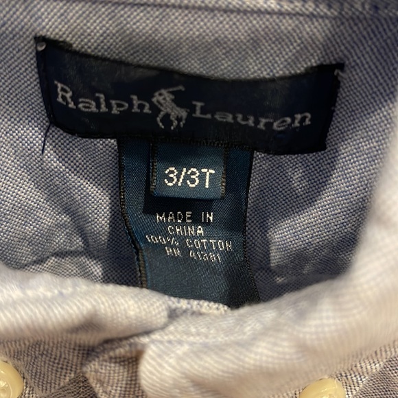 Preloved Ralph Lauren Shirt size 3 Boys - Picture 2 of 2
